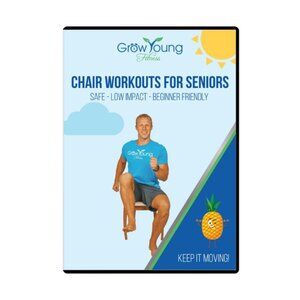 Chair Workouts for Seniors - Low Impact  Safe DVD Sealed